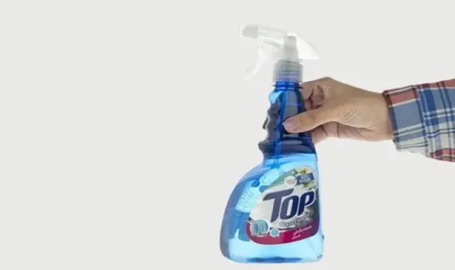 شیشه پاک کن تاپ (شوینده) آبی بنفش پاک کنندگی بالا شیشه سطوح وزن 500 گرم