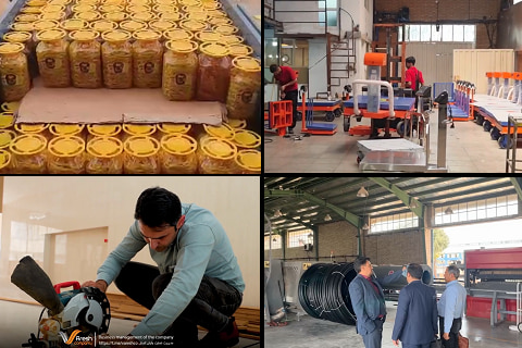 فیلم: صادرات ۲ کانتینر پرتقال به روسیه، صادرات ۱ کانتینر ظروف یکبار مصرف به عراق، فروش ۵ میلیارد تومان قالب آهنی به تایباد و فیلم های جذاب دیگر