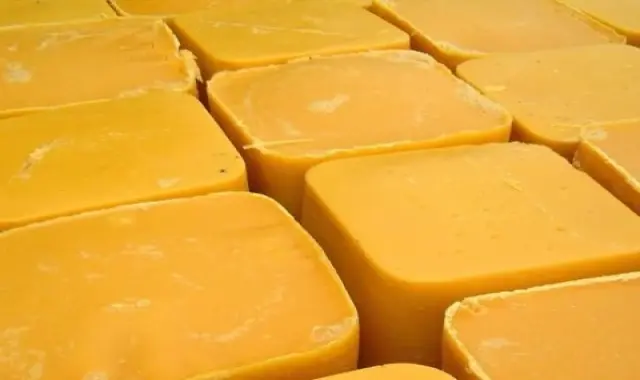 موم عسل خشک؛ زرد طلایی 2 نوع طبیعی ارگانیک honey