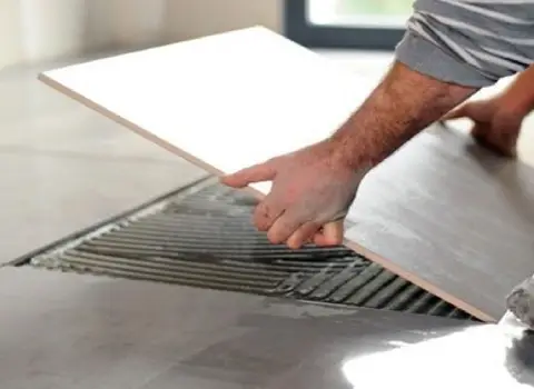 سرامیک کف پذیرایی چسبی (کاشی) رزینی 2 کاربرد بنا مسکونی اداری