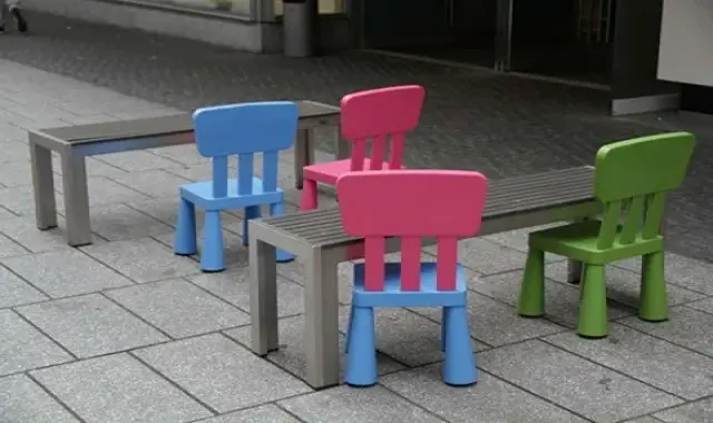 صندلی پلاستیکی حیاطی؛ بادوام استحکام بالا PVC منزل حیاط اداره 5 رنگ plastic chair