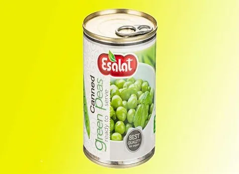 کنسرو نخود فرنگی اصالت؛ آلومینیومی شیشه ای حاوی (K1 A C) اتوماتیک بهداشتی