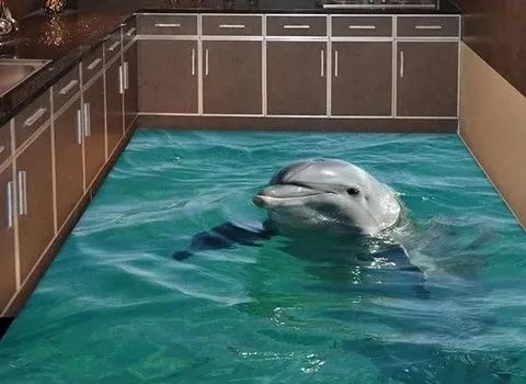 سرامیک سه بعدی ترسناک؛ اسلب پرسلان ضد سایش رطوبت (2*3 3*4) متر