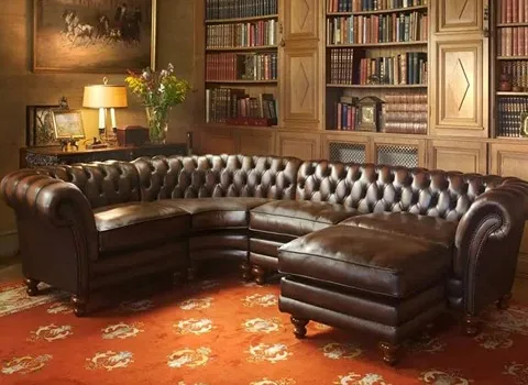 مبل ال چستر؛ تک صندلی دو سه نشیمن 2 رنگ شتری قهوه ای