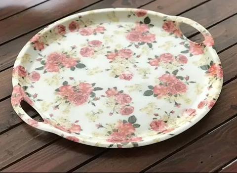 سینی ملامین گرد بزرگ | خرید با قیمت ارزان