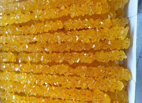 شاخه نبات زعفرانی candy طبع گرم رفع دل درد تنگی نفس