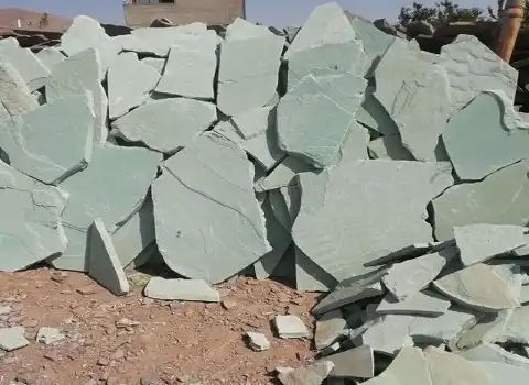 سنگ لاشه سبز؛ کوهی ورقه ای مالون جدول بندی سایز (1 10) سانت