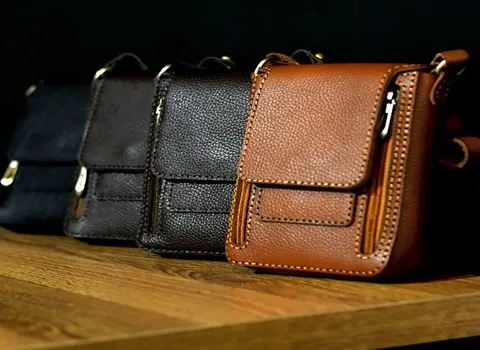 کیف چرم پاسپورتی؛ زنانه مردانه 2 مدل زیپی دکمه ای ضد آب
