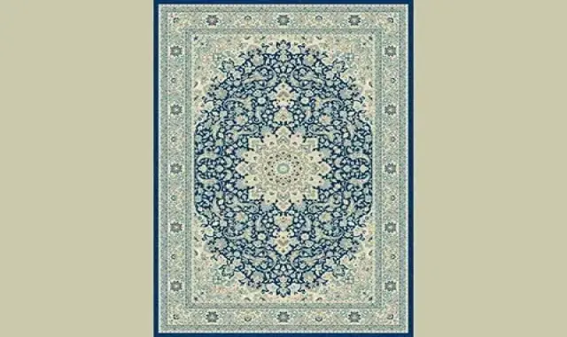 فرش ماشینی ۹ متری نگین مشهد؛ پلی استر پنبه (2/5 * 3/5) متر