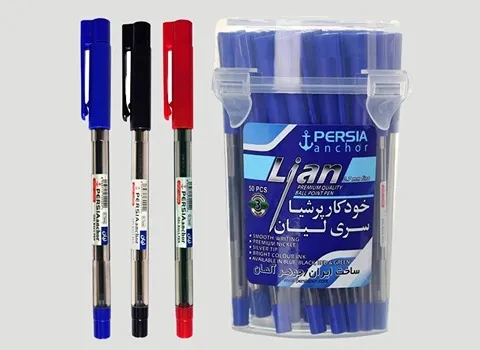 خودکار آبی لیان؛ نوک تیز باریک خوش جوهر نرم نویس pen