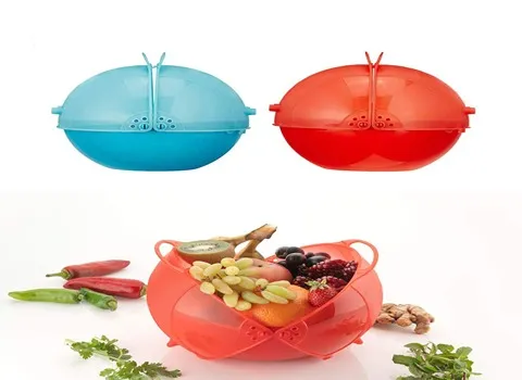 سبد آبکشی میوه؛ 2 لایه مناسب شستشو خشک کردن