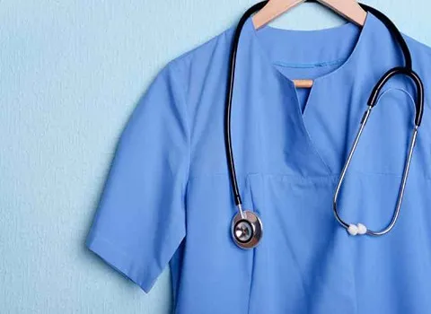 لباس بیمارستانی مردانه؛ پنبه ریون تترون 3 رنگ آبی طوسی سبز