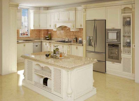 قیمت و خرید سنگ کابینت سفید طلایی + فروش ارزان