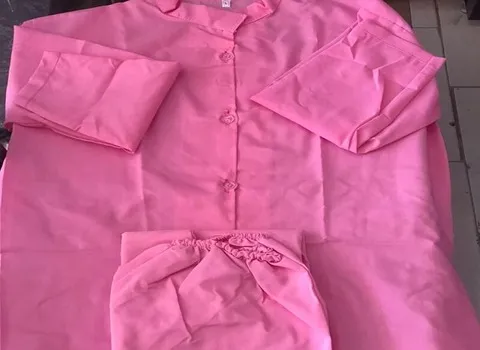 لباس بیمارستان برای سزارین؛ کلاسیک نخی ریون 3 رنگ صورتی آبی سبز اسپرت