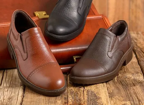 کفش چرم طبیعی ارزان؛ دوردوز ساده کلاسیک 2 مدل اسپرت مجلسی