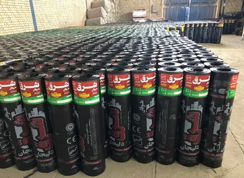 ایزوگام دلیجان بدون نصب؛ ترکیبات (الیاف مصنوعی قیر) نوع رنگی طرح دار