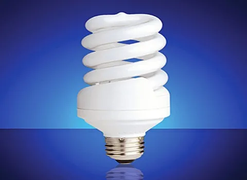 لامپ کم مصرف ده وات؛ حبابی استوانه ای سبک سالن پذیرایی 54 گرم