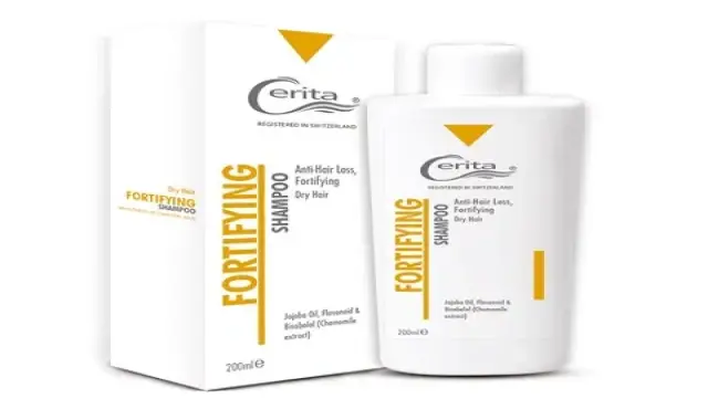 شامپو مو خشک سریتا؛ دارای روغن جوجیا ترمیم ریشه ضد خارش Sarita