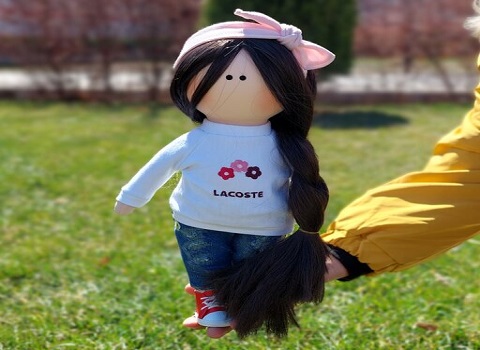 عروسک روسی با 4 رنگ صورتی، آبی، بنفش، قرمز، اسپرت جدید