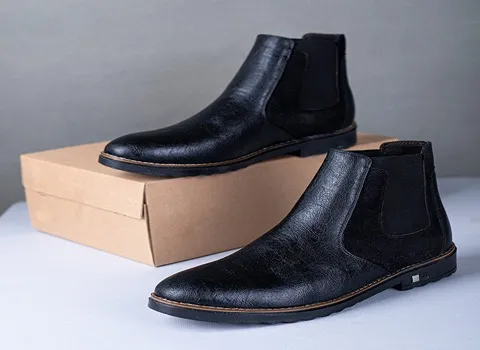 خرید کفش چرم ساقدار مردانه با قیمت استثنایی