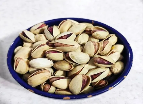 پسته خندان احمد آقایی؛ مغز درشت سبز 2 شهر کرمان رفسنجان Iran