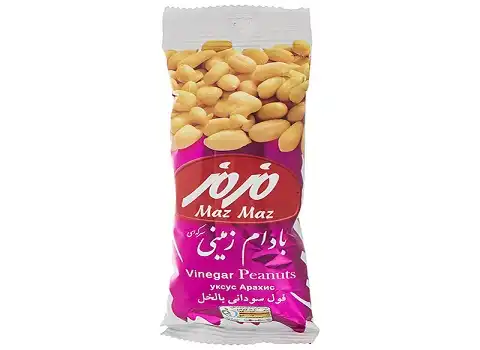 بادام زمینی مزمز عمده (خشکبار) نمکی فلفلی سرکه ای منبع پروتئین