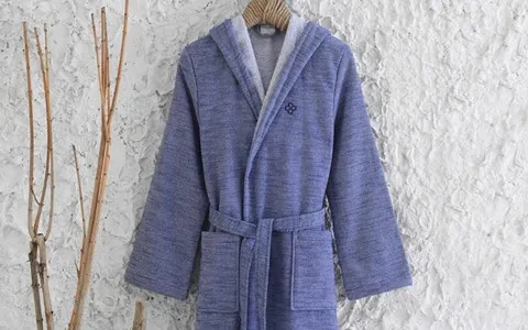 حوله پالتویی کنزو؛ جنس پنبه دو جیب اندازه 65*125 سانتی متر