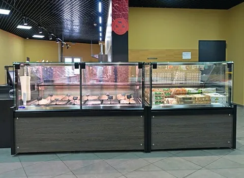 یخچال ویترینی مکعبی؛ ظاهر شیشه ای پایه چرخدار (استیل گالوانیزه) Iran