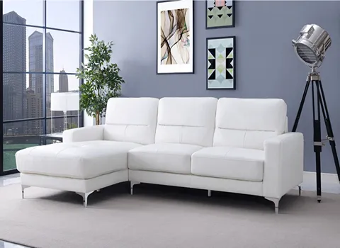 قیمت و خرید مبل ال چستر سفید + فروش ارزان