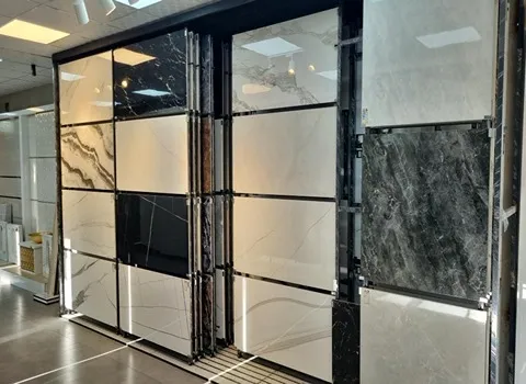 کاشی و سرامیک باستان یزد؛ لعاب دار سفید مشکی (60*30) سانتی متری Yazd