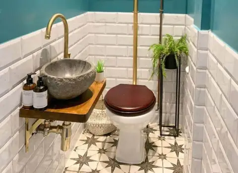 کاشی و سرامیک سرویس بهداشتی جدید؛ پرسلانی سیمانی موزائیکی ضد خش (30*60 30* 90) Cm