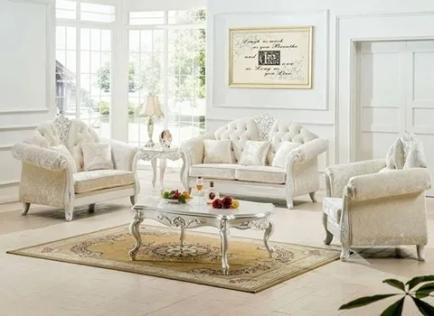 قیمت و خرید مبل سلطنتی سفید با مشخصات کامل