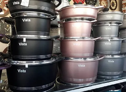 قابلمه چدن تفال؛ نچسب ضد خش خوردگی مقاومت بالا شستشوی آسان