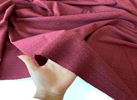 پارچه ویسکوز مانتویی؛ صورتی لیمویی آبی (عرض 150 سانتی متر)