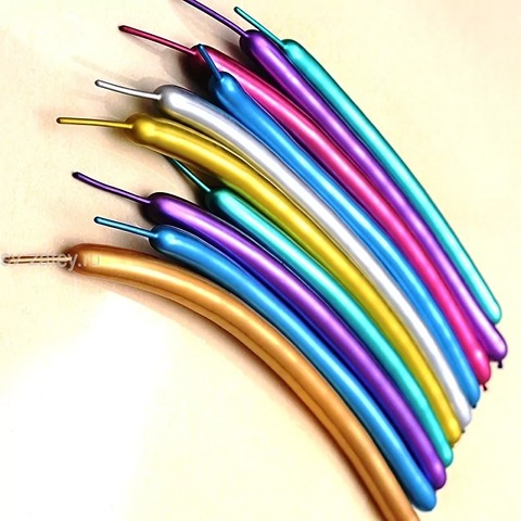 بادکنک سوسیسی به همراه تلمبه مخصوص در بسته‌های 10 عددی + طرز استفاده