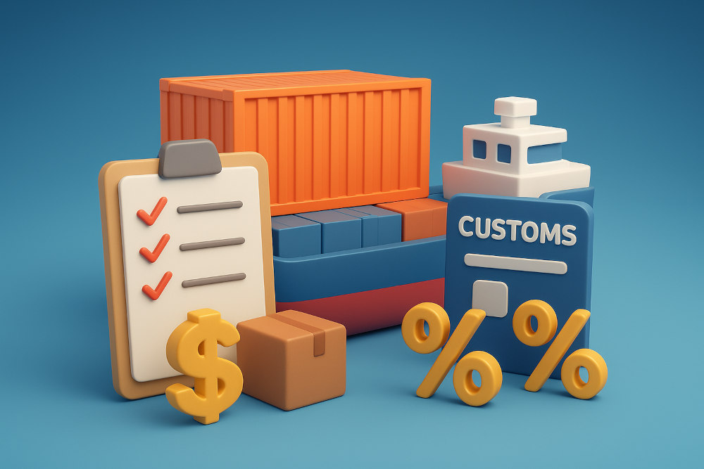 حقوق و عوارض گمرکی چیست و چگونه محاسبه می‌شوند؟