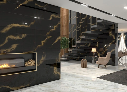 آموزش خرید کاشی مشکی رگه طلایی صفر تا صد