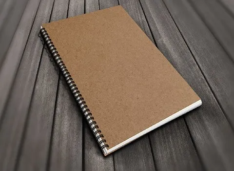 دفتر سیمی 100 برگ note book دوبل تک سیم ساده کاهی