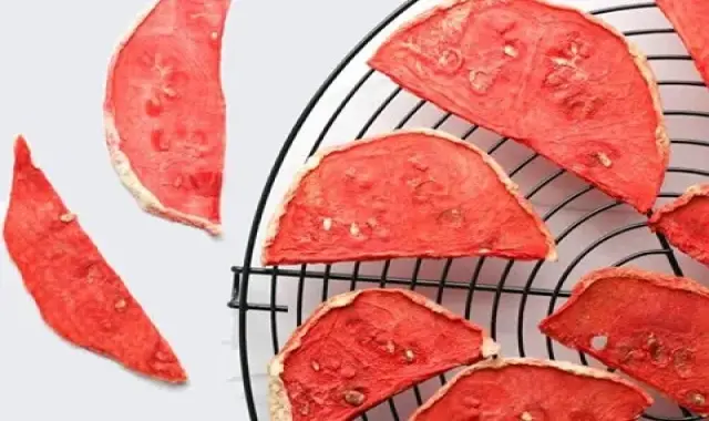 میوه خشک هندوانه (چیپس) قرمز طبیعی فیبر پتاسیم ویتامین A