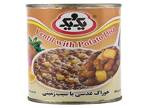 قیمت کنسرو عدسی یک و یک