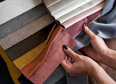 پارچه مبلی عمده؛ کتان بافت شل ظریف کاور رو مبلی