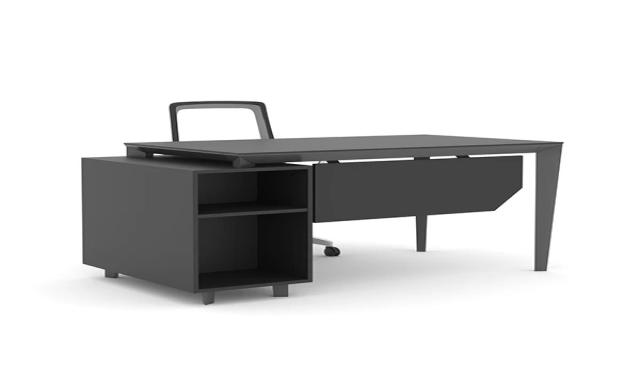 میز اداری مدرن؛ چوبی شیشه ای MDF بادوام 60*75 سانتی متر