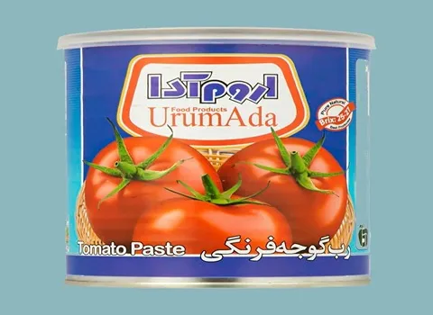 رب گوجه فرنگی اروم آدا؛ چاشنی غذا قوطی درب کلیددار Urum Ada