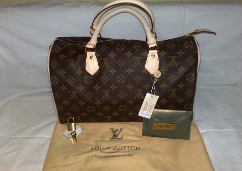 کیف زنانه لویی ویتون؛ چرم صنعتی (قهوه ای سبز آبی) ظرافت زیاد