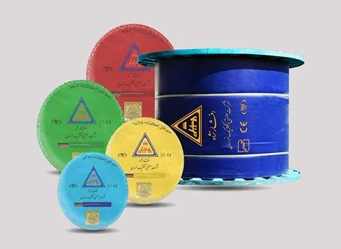 سیم و کابل افشارنژاد؛ ضد حریق پلاستیکی 2 رنگ قرمز آبی Iran