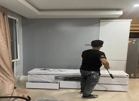 رنگ ساختمانی طوسی؛ خنثی ترکیب سفید مشکی آبی (250 1000 4000) میلی لیتر