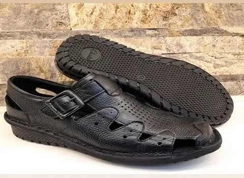 خرید صندل مردانه چرم طبیعی در رنگ و مدل های متنوع