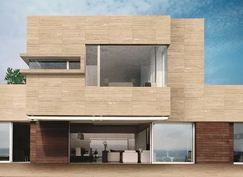 سنگ تراورتن خارجی؛ دوام طولانی عایق صدا حرارت مقاومت (2.5 4) Travertine