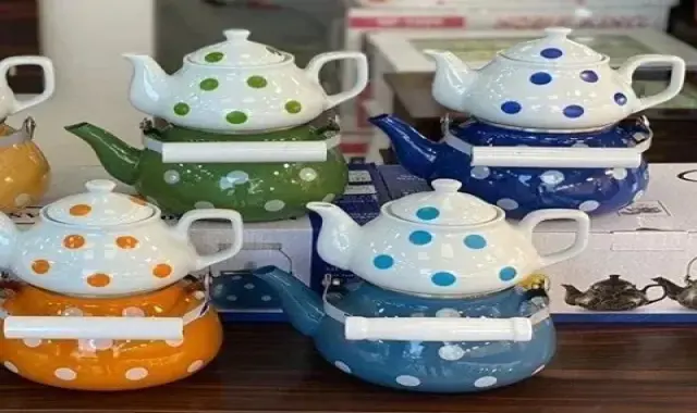 مشخصات کتری و قوری خالدار و نحوه خرید عمده