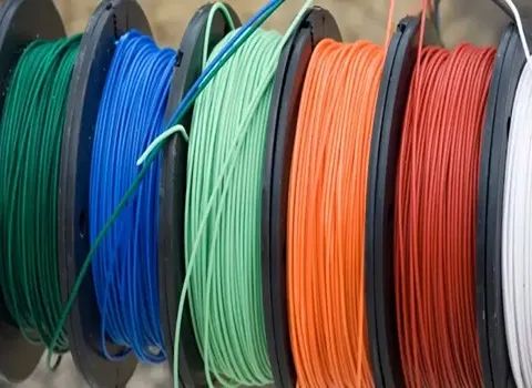 سیم برق نازک؛ دارای روکش عایق جنس مس Red